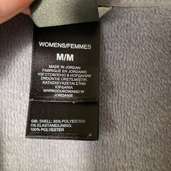 Womens The North Face Zip Fleece Vest Gray Peach‎ M Polyester Elastane Pockets - Picture 8 of 11